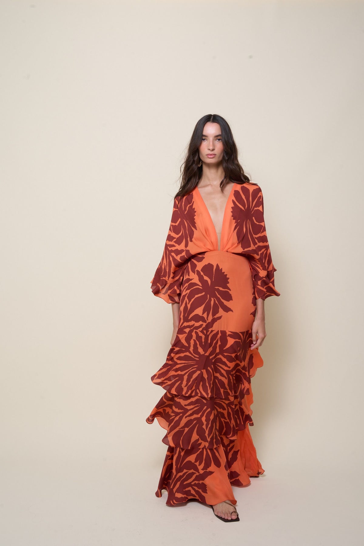 Sandales Flamenco Echoes en cuir - Cuivre