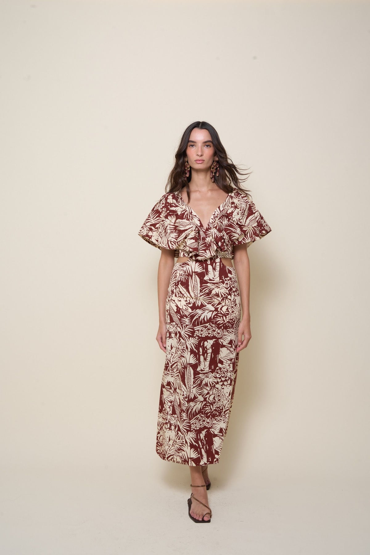 Sandales Flamenco Echoes en cuir - Cuivre