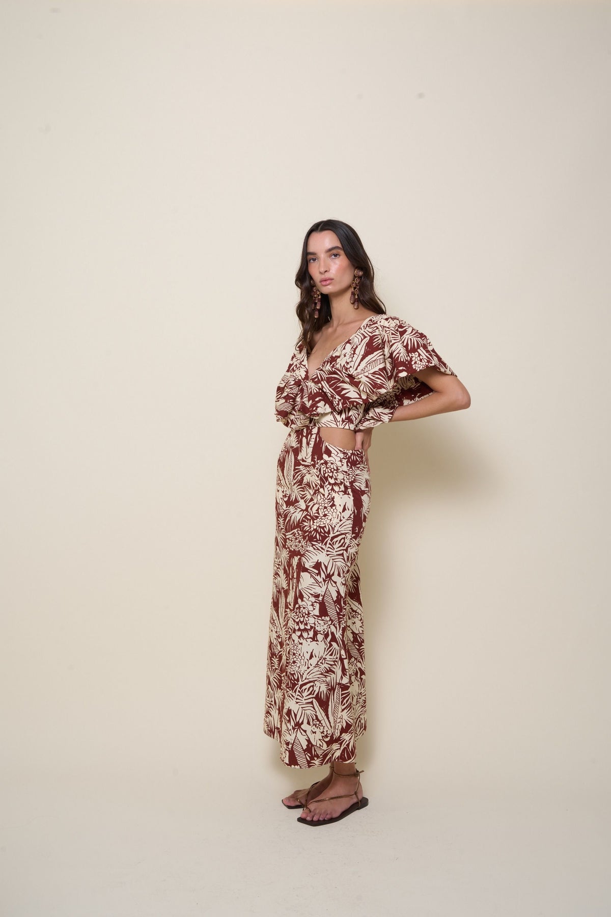 Sandales Flamenco Echoes en cuir - Cuivre