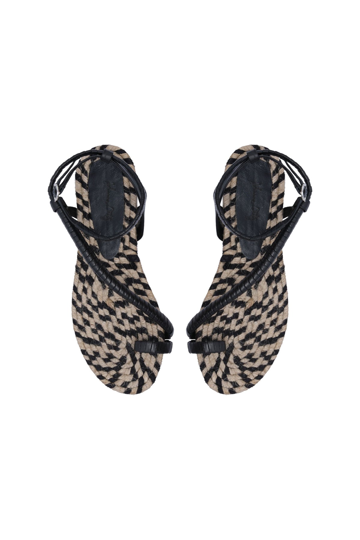Misteriosa Al Andar leather sandals - Black