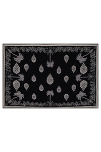 Tropical Bandana Shawl - Black