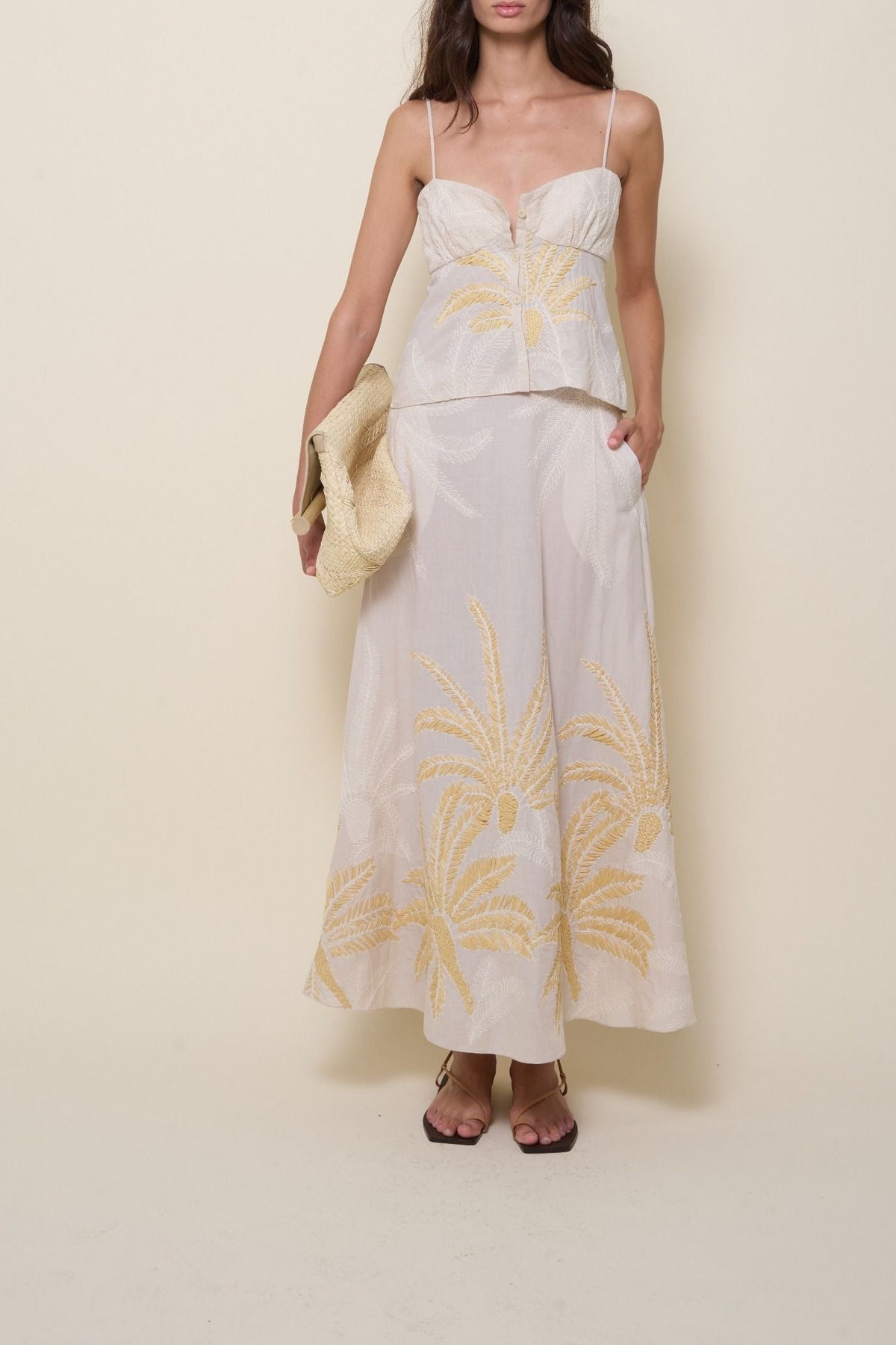 Memorias Hacia El Sur Clutch Bag - White