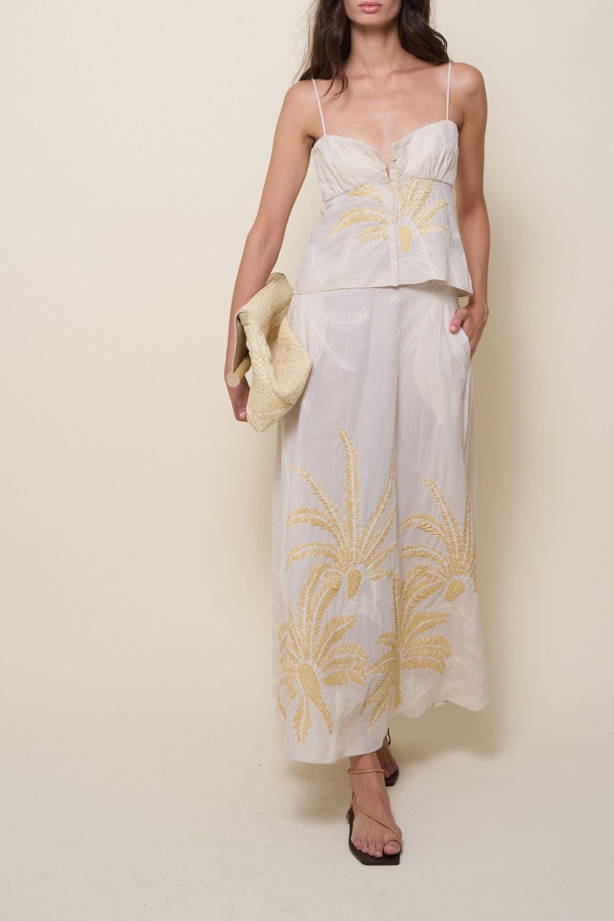 Memorias Hacia El Sur Clutch Bag - White