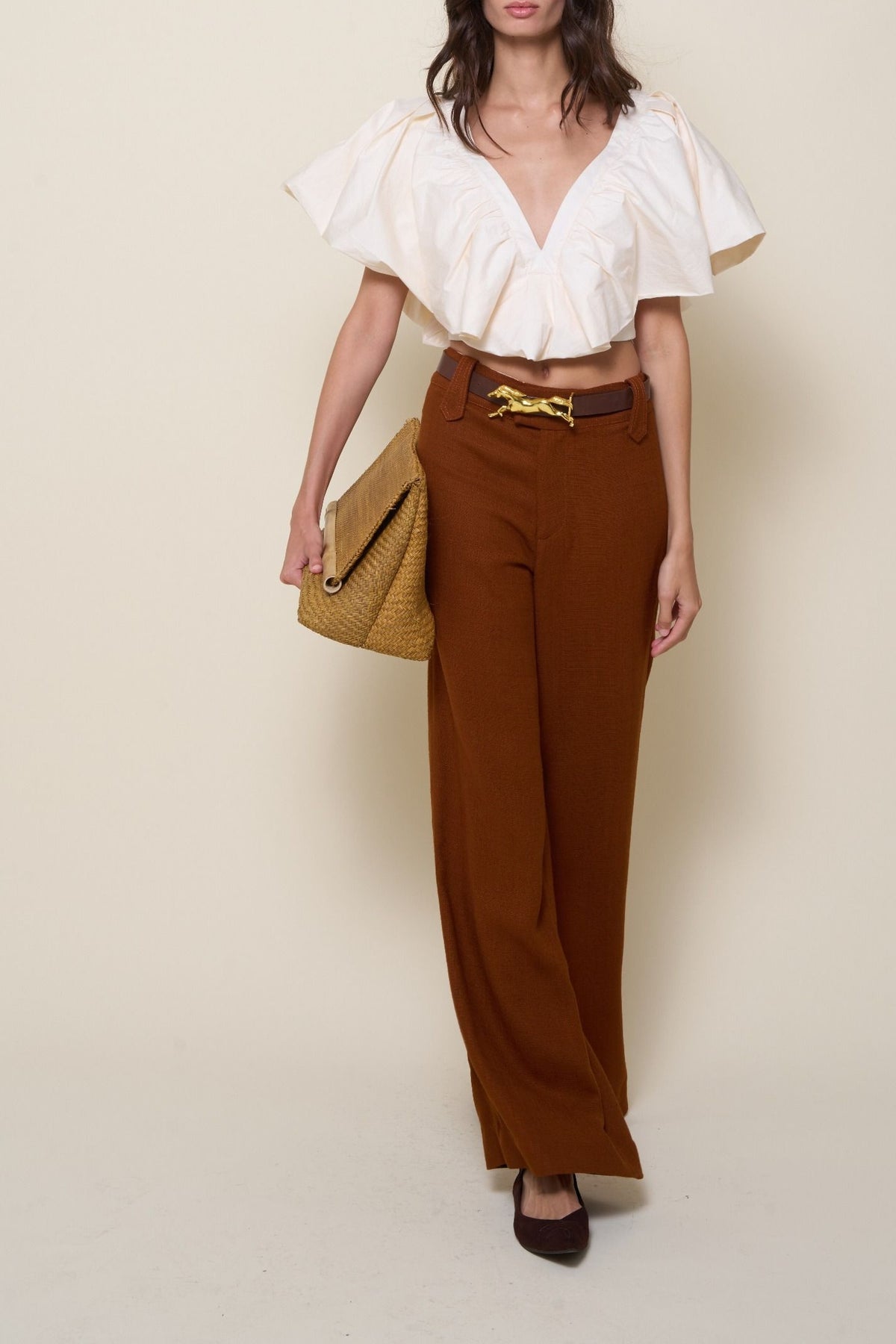 Memorias Hacia El Sur Clutch Bag - Brown