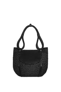 Journey to the Afterlife’ Leather Tote Bag - Black