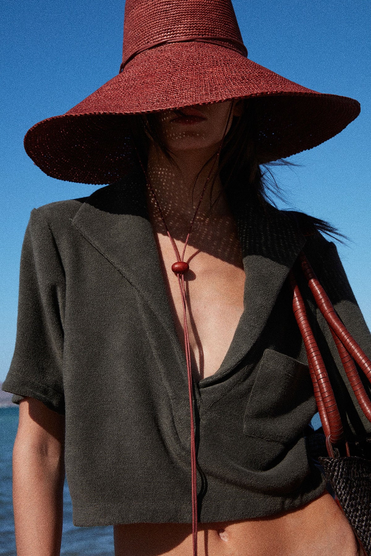 Sac de plage Prêt pour l'au-delà en cuir - Noir