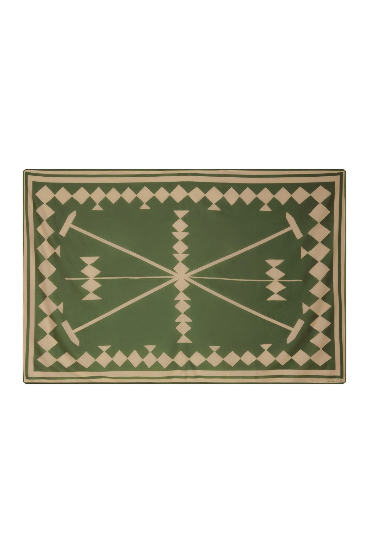 Rhombs Polo Pareo - Green