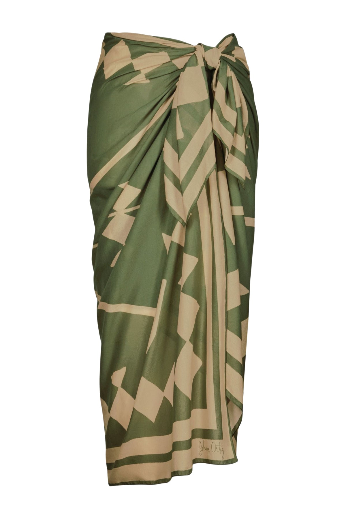 Rhombs Polo Pareo - Green