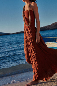Shell Earrings - Brown