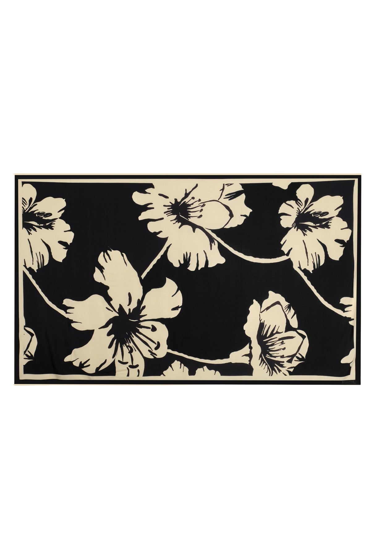 Delicate Astromelia Shawl - Black