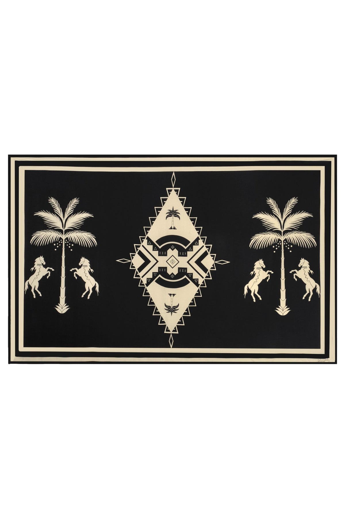 Sacred Equestrian Shawl - Black