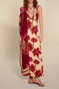 Sacred Equestrian Shawl - Wine