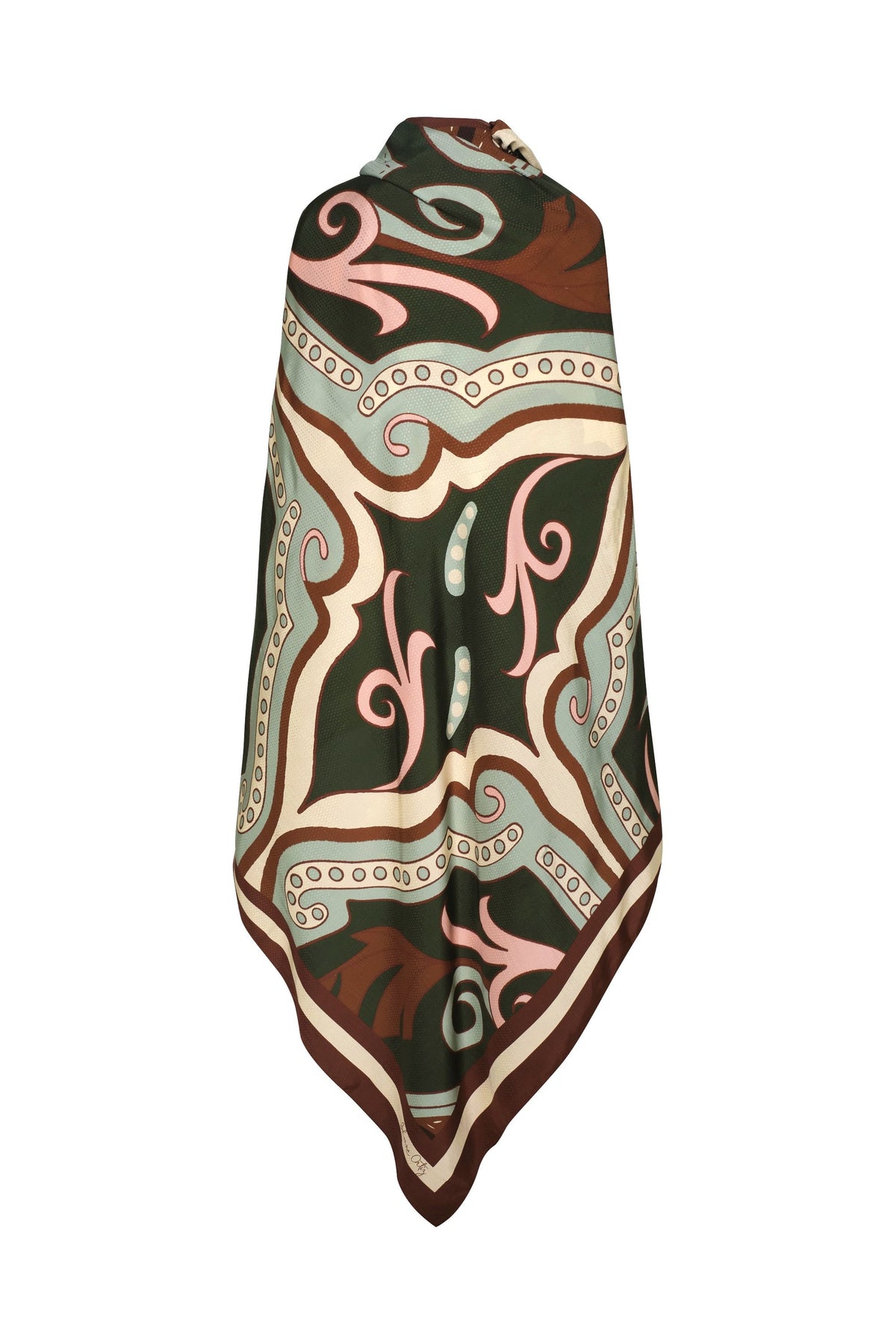 Châle Arabesque western - Vert