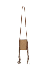 Sac à bandoulière Western Farm en cuir - Nude