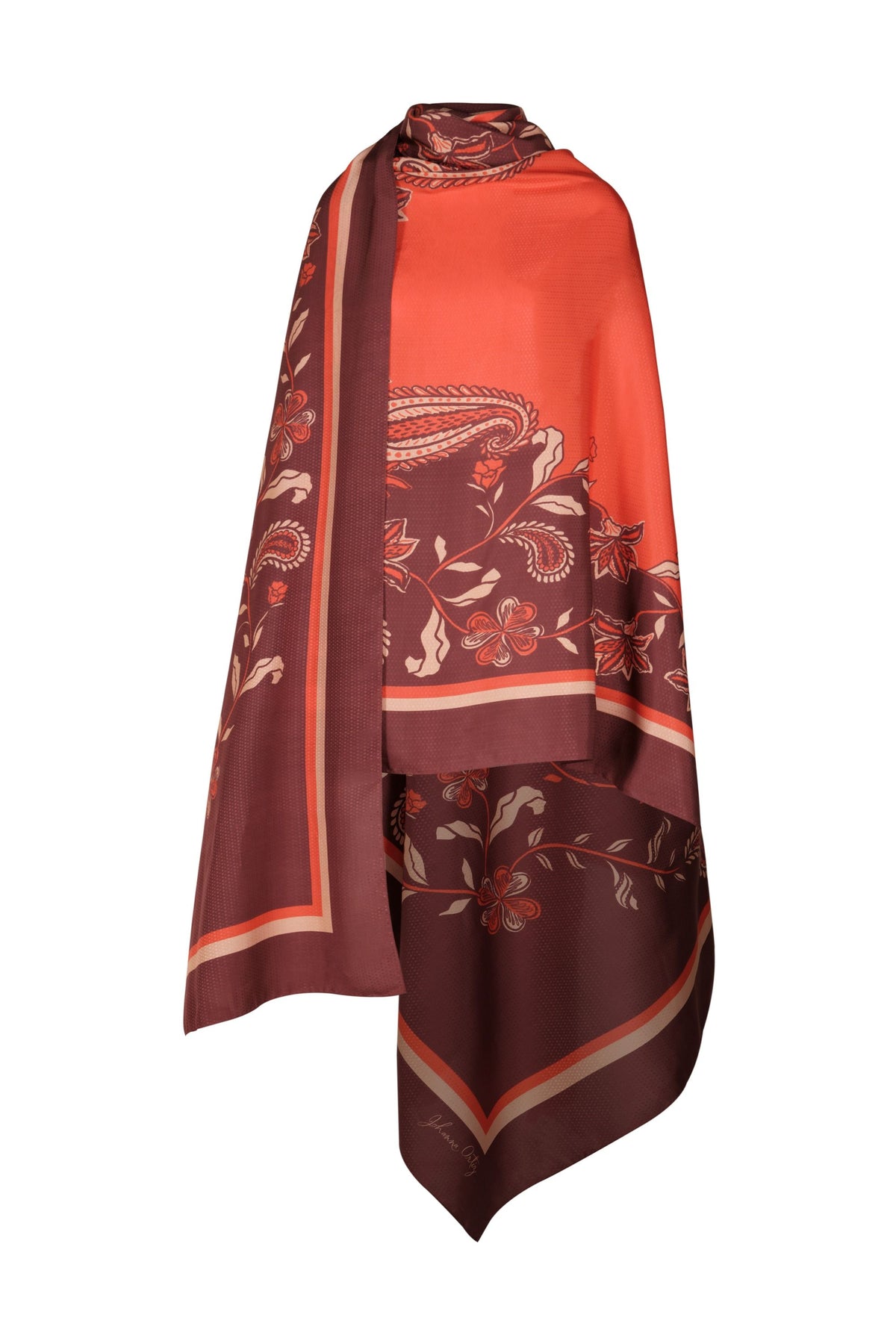 Flowing Fortunes Shawl - Red