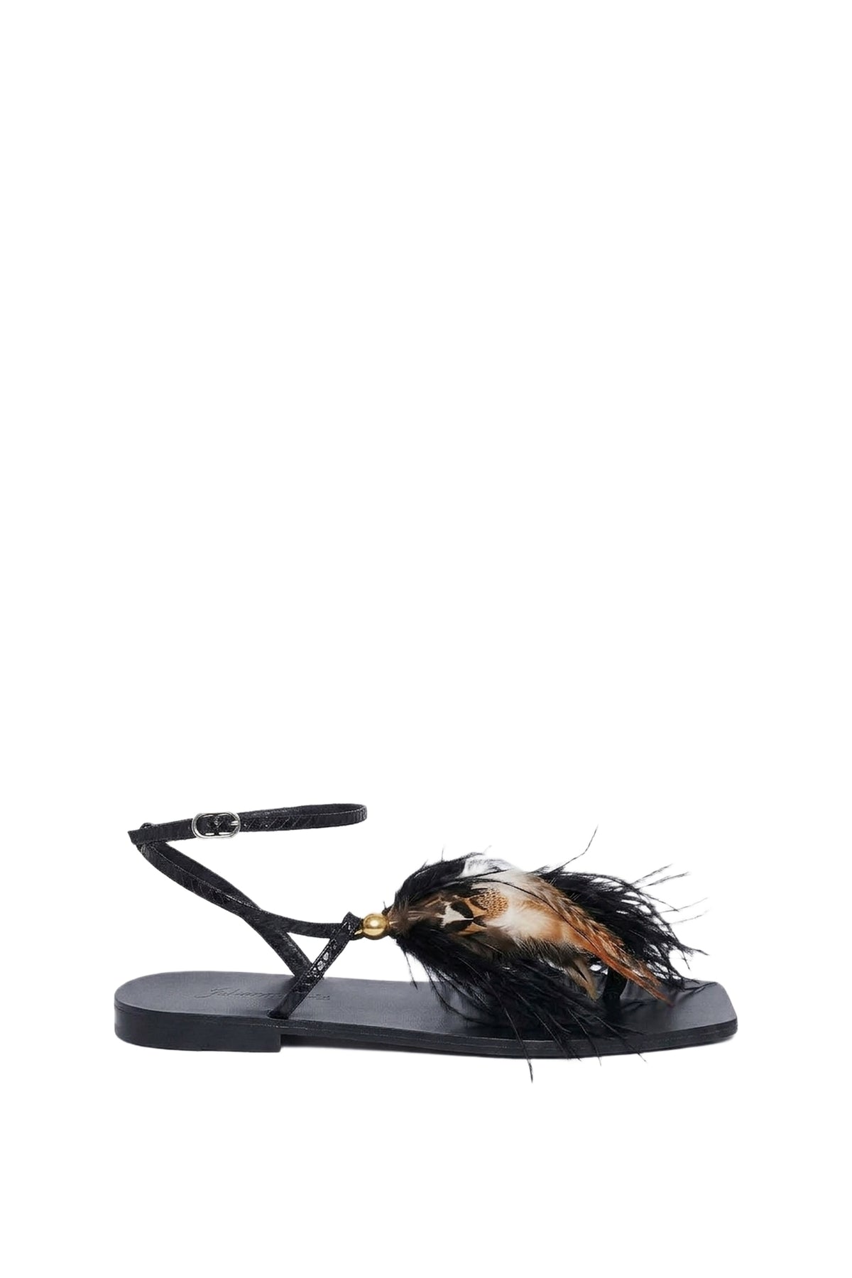 Sandales Wings Of Destiny en cuir - Noir