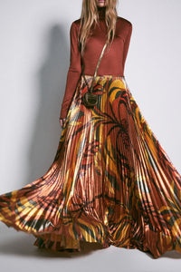 Beyond Convention silk skirt - Brown