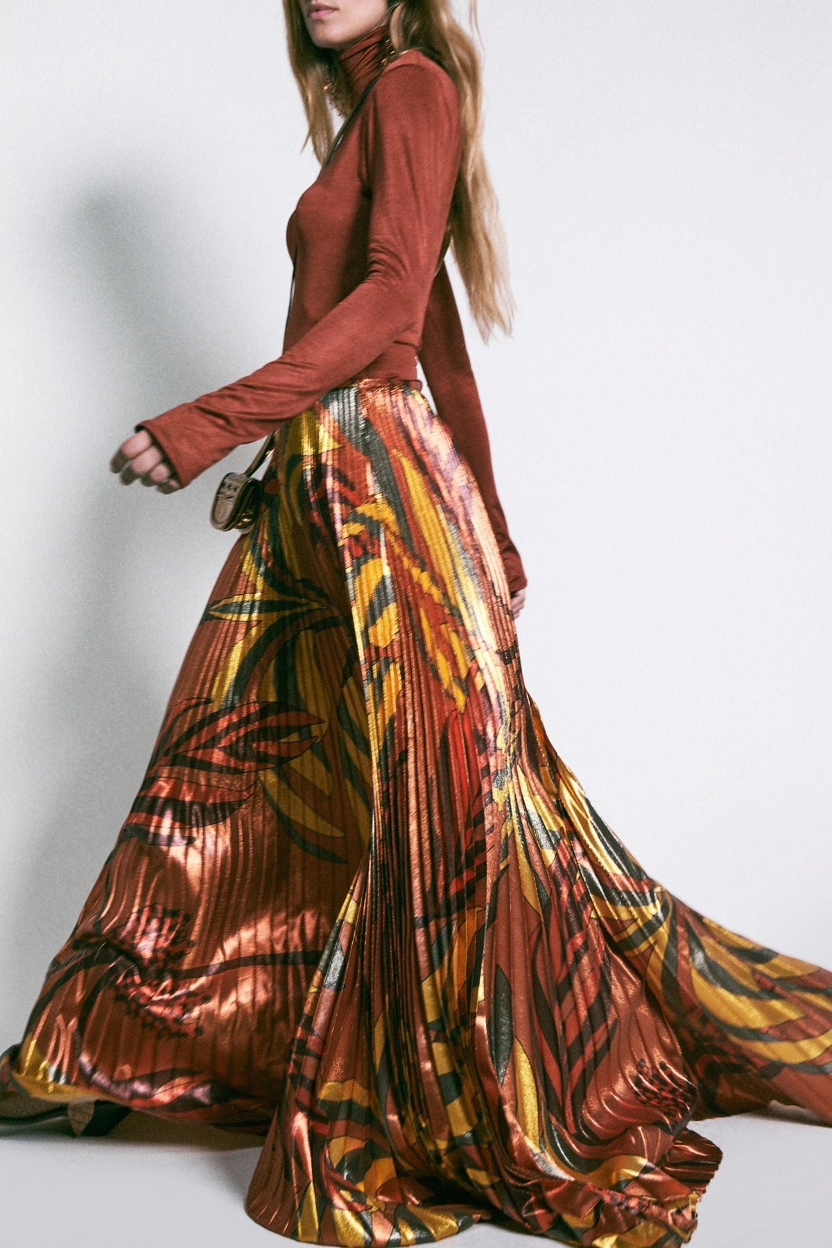 Beyond Convention silk skirt - Brown
