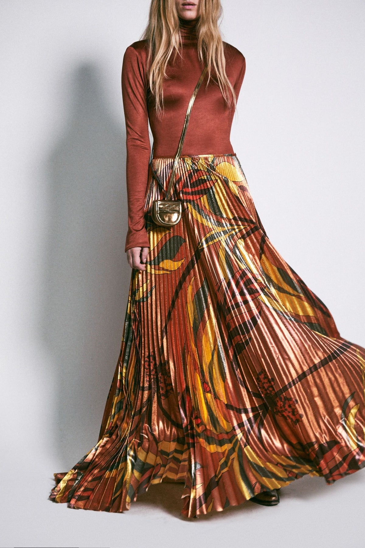Beyond Convention silk skirt - Brown