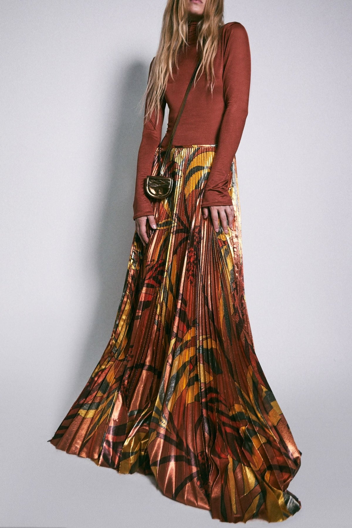 Beyond Convention silk skirt - Brown