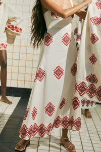 Robe God Enkai en coton - Rose