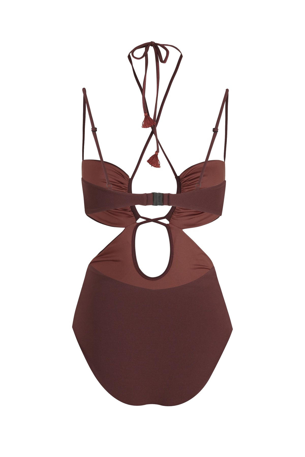 Thorny one-piece swimsuit - Wine
