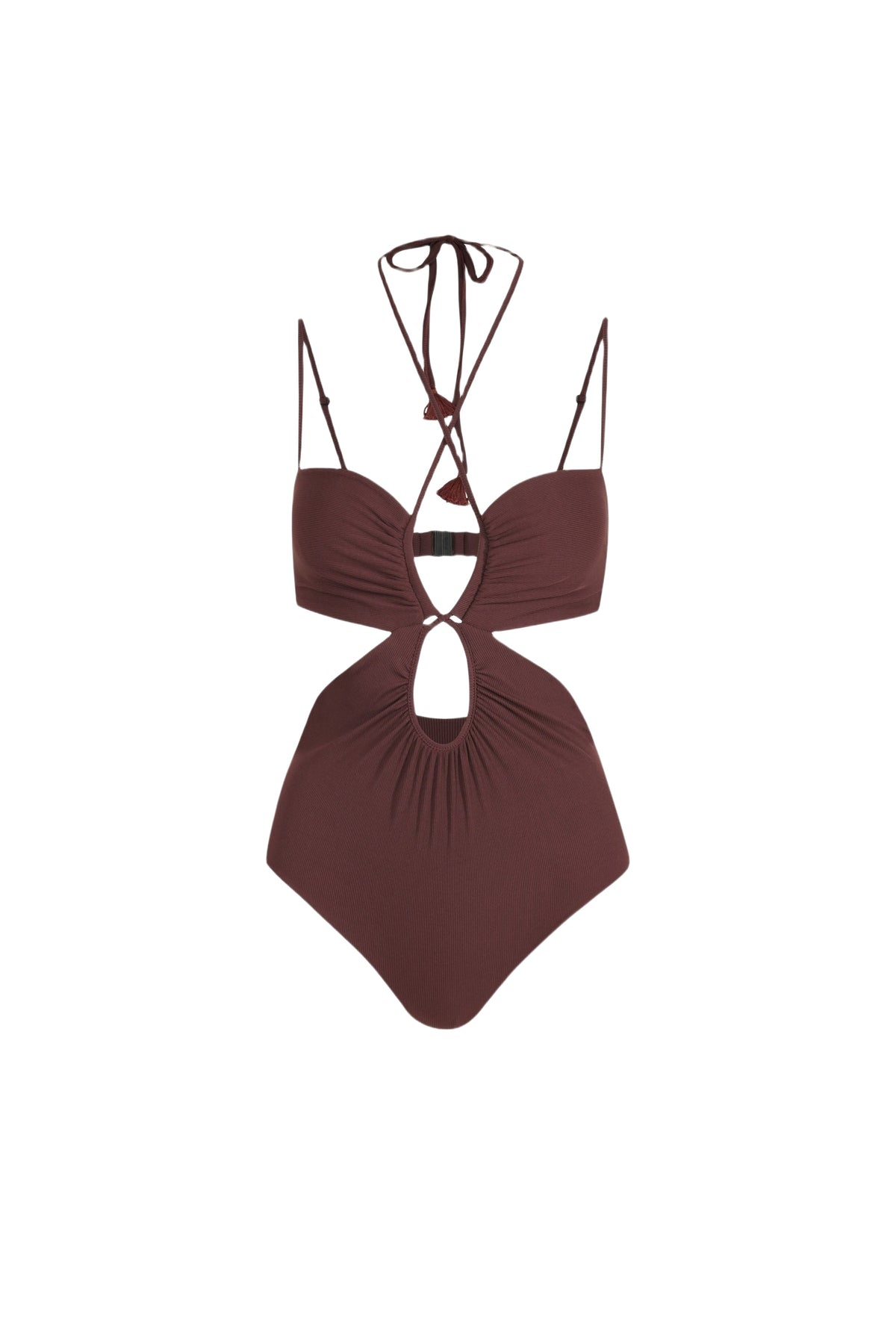 Thorny one-piece swimsuit - Wine