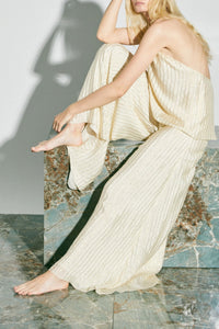 Woven Power Trousers - White