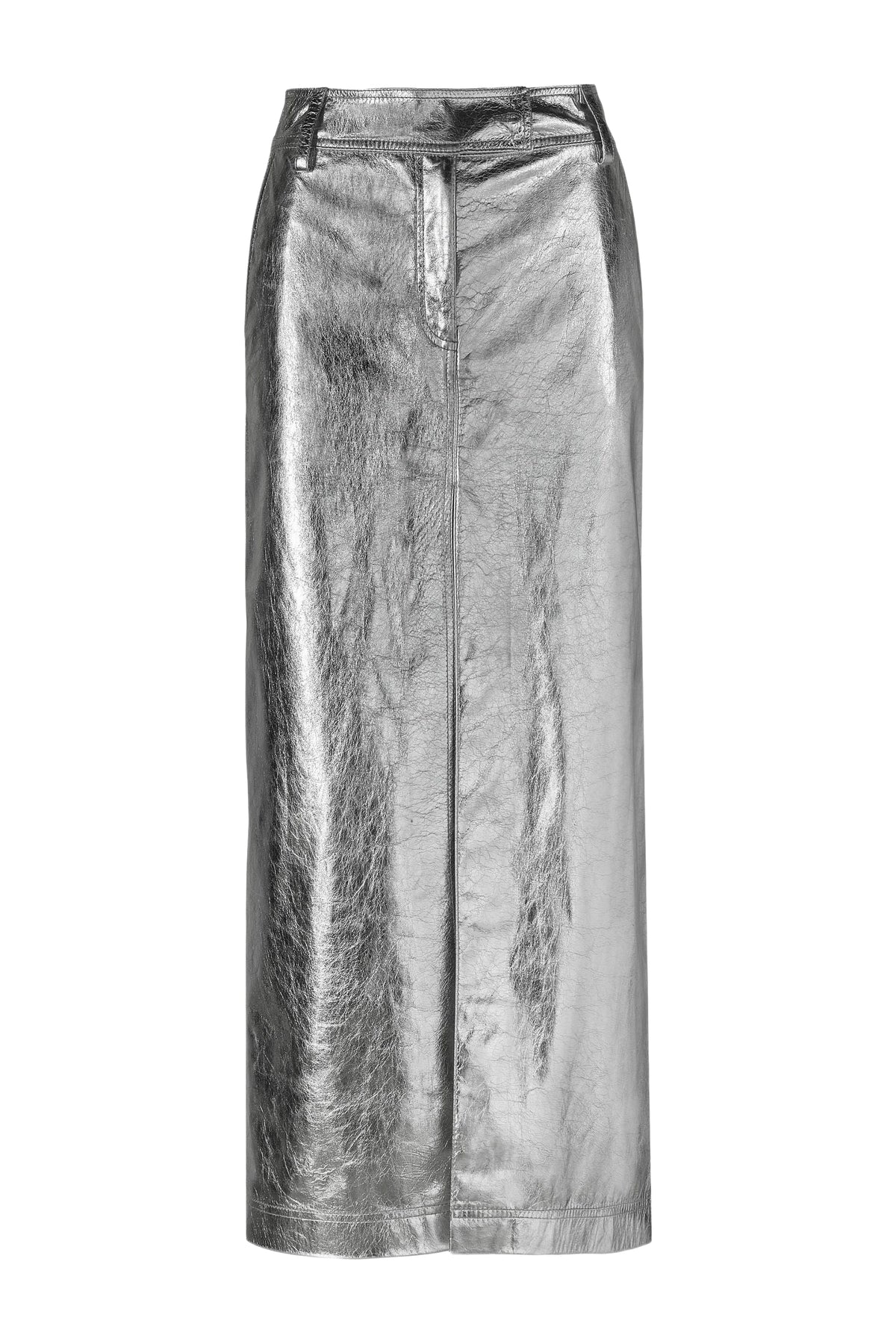 Jupe Epic Statement en cuir - Argent