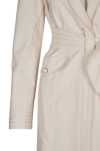 Trench-coat Welcome To The City en coton - Blanc