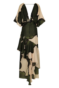 Robe Tesoro Escondido en soie - Rouge