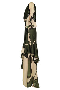 Robe Tesoro Escondido en soie - Rouge