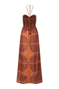 Robe Mother Of All Waters en coton - Orange