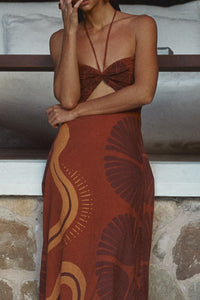 ‘Mother Of All Waters’ cotton dress - Orange