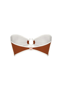 Intense Colorings swimsuit top - Brown