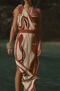 Natural Ecosystem cotton dress - Red