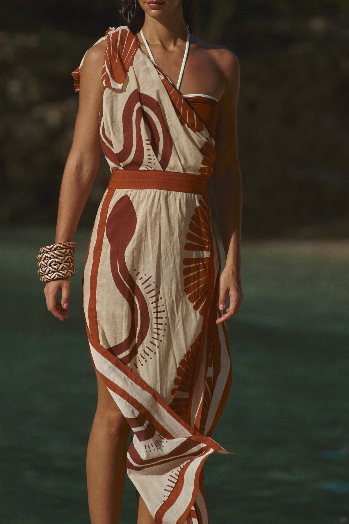 Natural Ecosystem cotton dress - Red