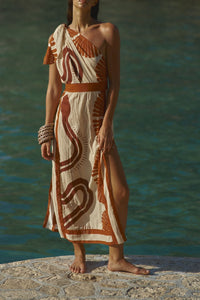 Natural Ecosystem cotton dress - Red