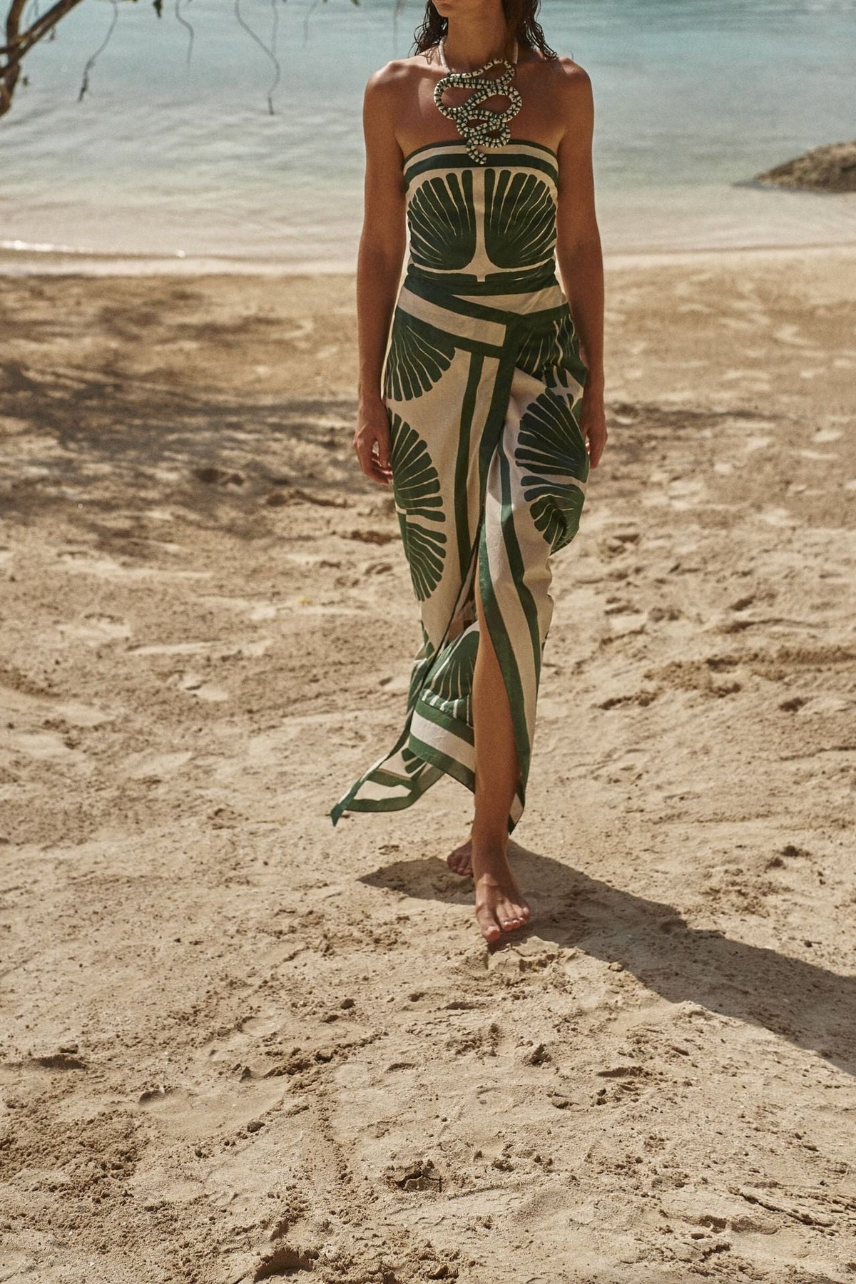 Robe Ancient Peru en coton - Vert