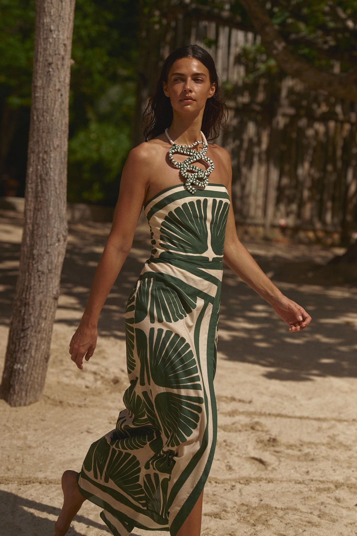 Robe Ancient Peru en coton - Vert
