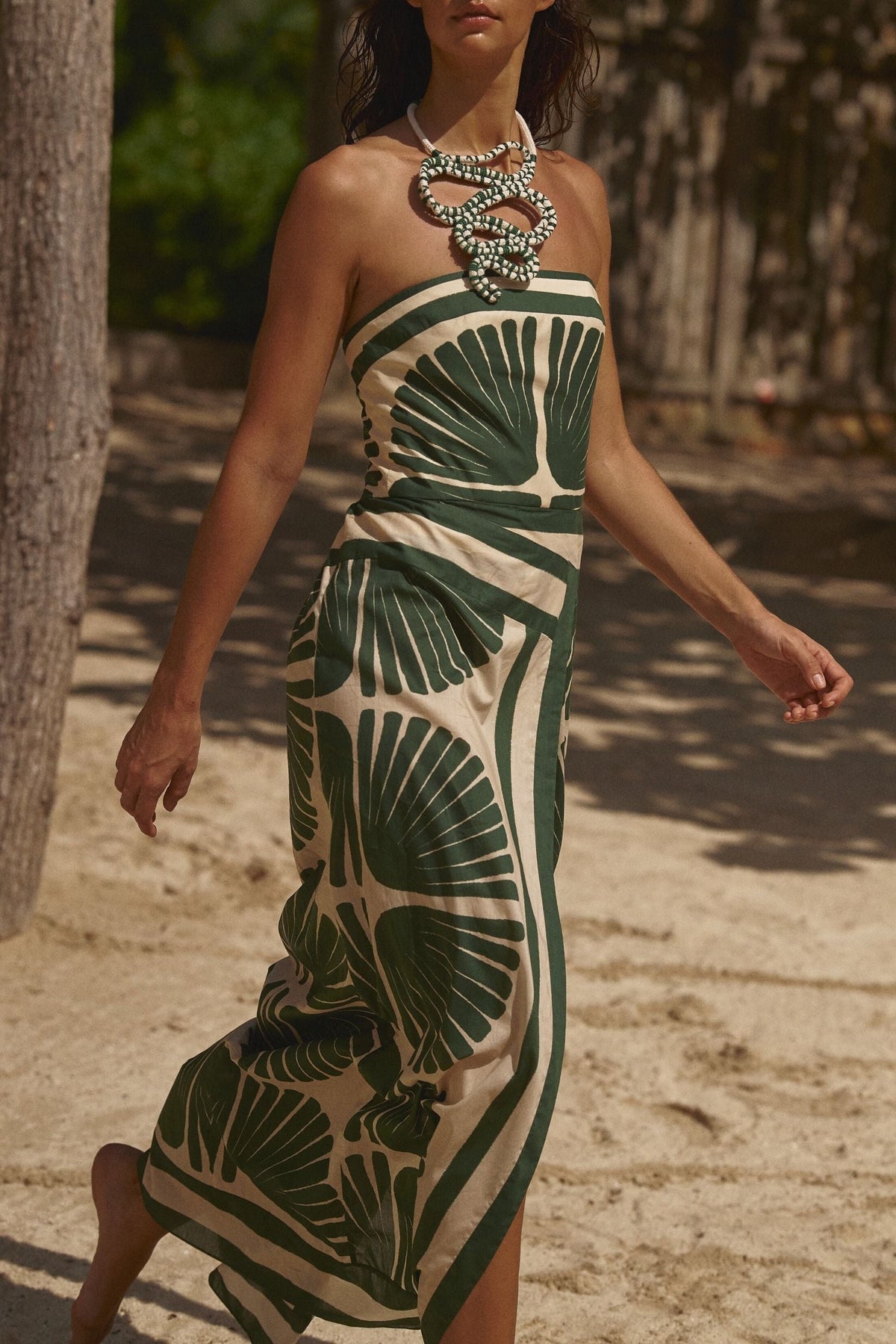Robe Ancient Peru en coton - Vert