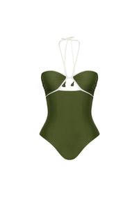 Maillot de bain une pièce Ashaninka - Vert