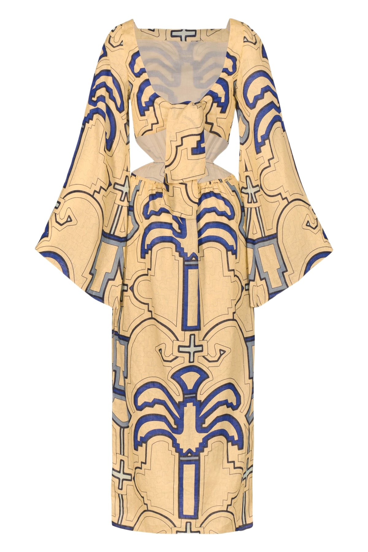 Robe Soul Healer en lin - Bleu