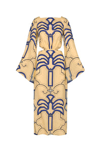 Robe Soul Healer en lin - Bleu