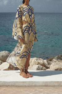 Robe Soul Healer en lin - Bleu