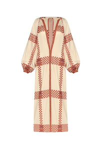 Robe Diosa Geométrica en coton - Rose