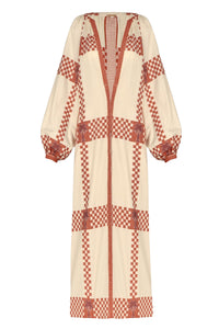 Diosa Geométrica cotton dress - Pink