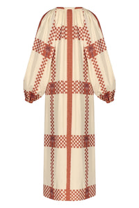 Robe Diosa Geométrica en coton - Rose
