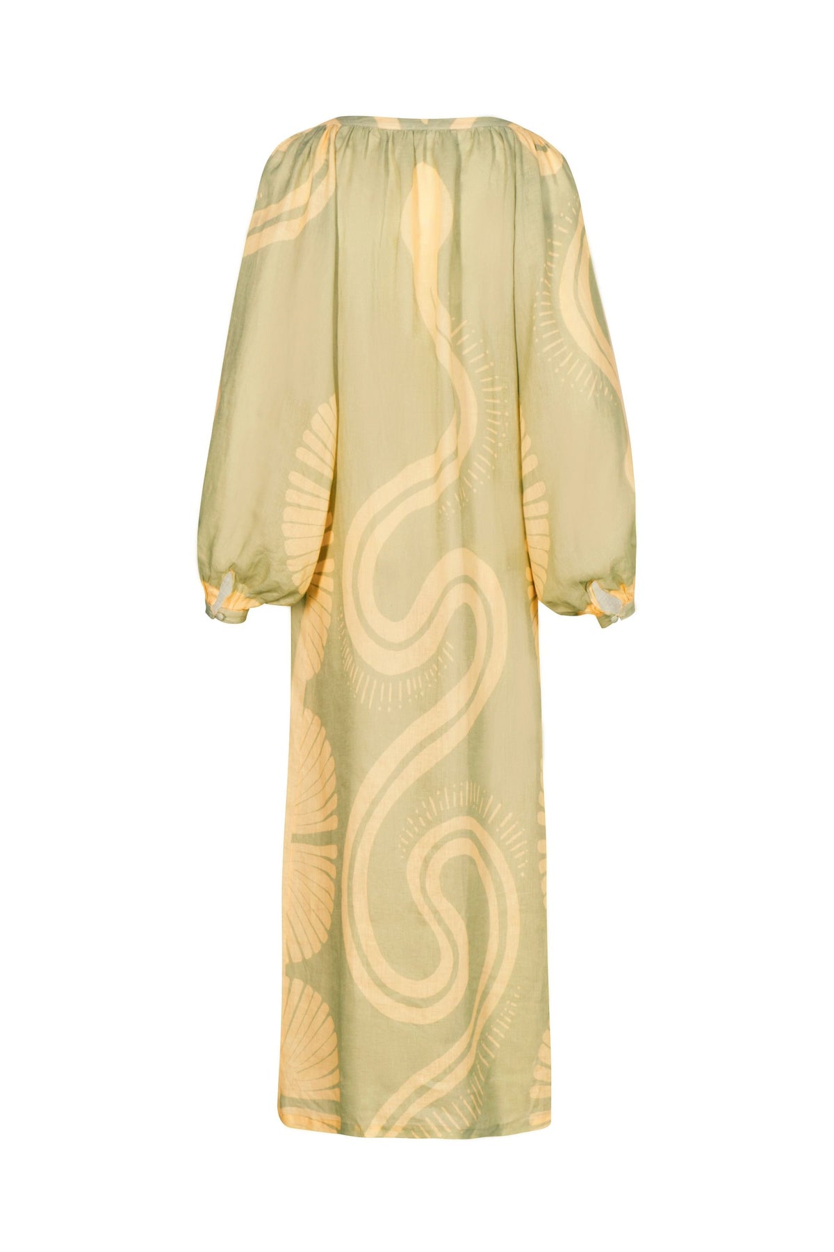 Robe Divinatory Word en lin - Vert
