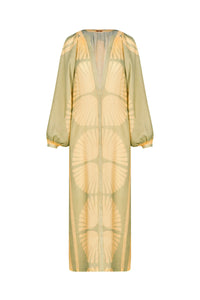 Robe Divinatory Word en lin - Vert